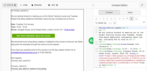 GUI Interface Illustration - Pardot